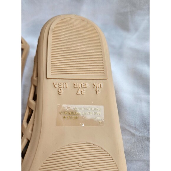 Project Cloud Memory Foam Slip On Tan Flat Jelly Shoes Women’s Size 6 - Picture 8 of 8